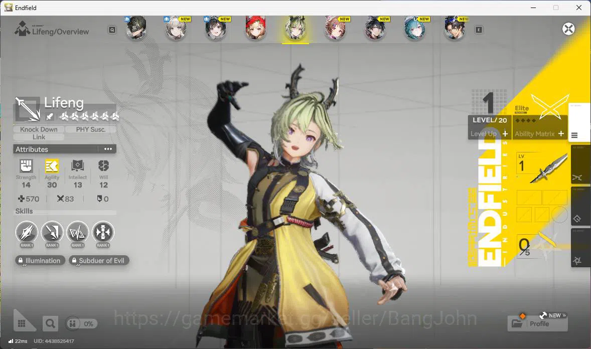 Arknights: Endfield Accounts ASIA | Starter rossi, Lifeng, Ardelia, WP 6s 2. mo image 2