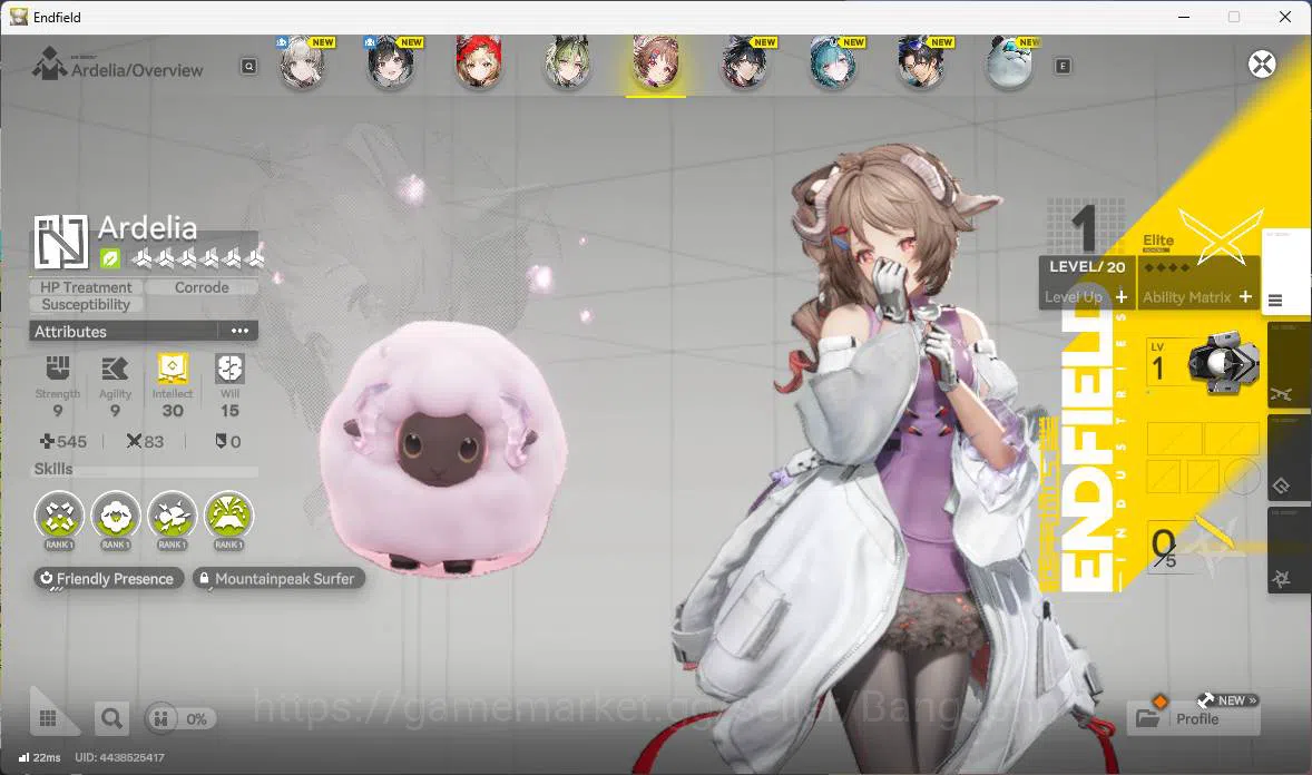 Arknights: Endfield Accounts ASIA | Starter rossi, Lifeng, Ardelia, WP 6s 2. mo image 3