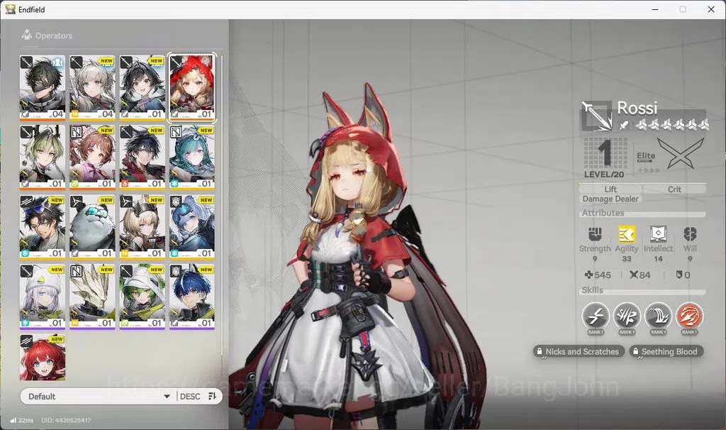 Arknights: Endfield Accounts ASIA | Starter rossi, Lifeng, Ardelia, WP 6s 2. mo image 9