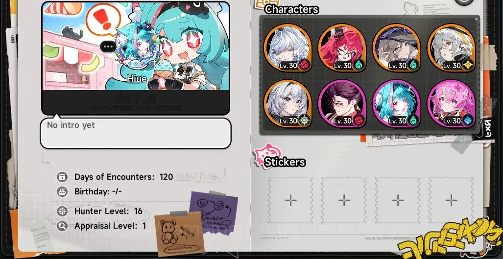 Neverness to Everness Accounts SEA | HL16 | Tycoon 11 | 4 S-Class 2 Limit : Zankou, Nanally+Sign | 2 Selector S-Class 1