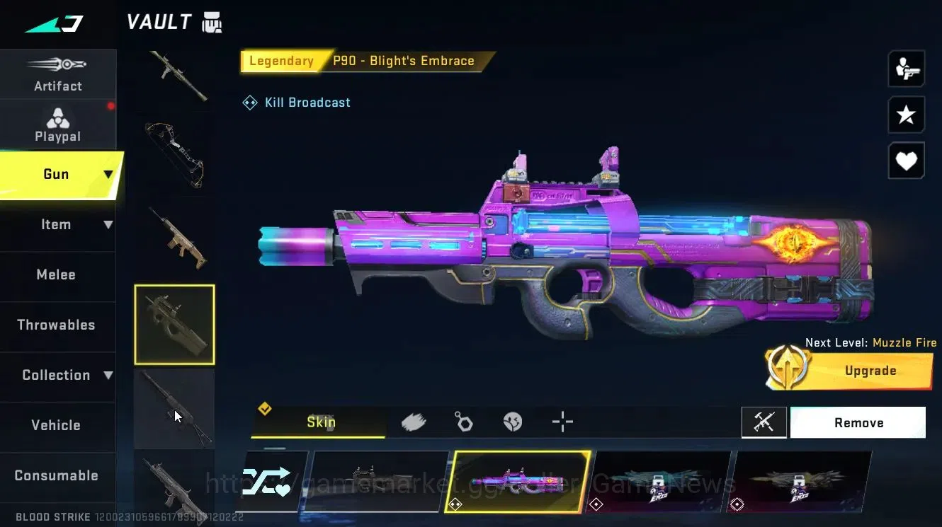 Blood Strike Accounts Collab Skin ASIA|ETERNAL Uzi-Scorpius Lv3|Collab OPM Saitama Parachute,Enzo Emote|ULTRA 4