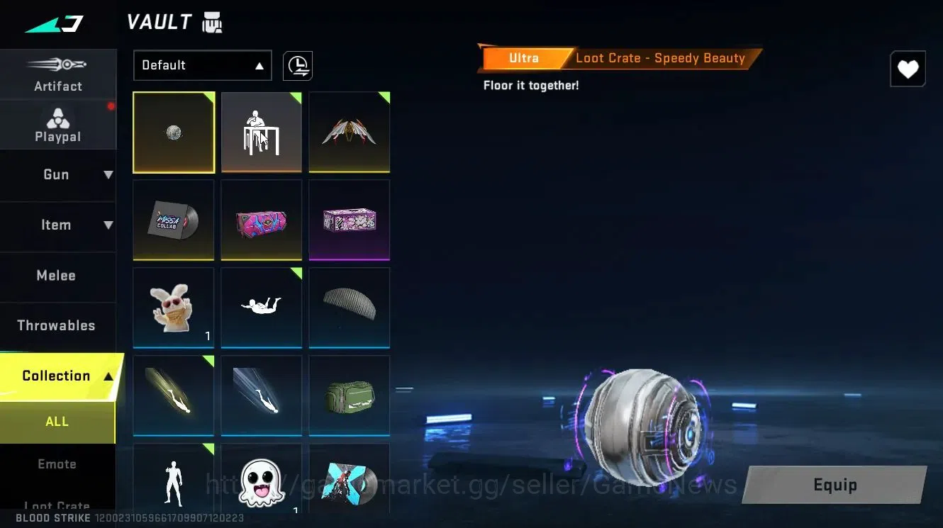 Blood Strike Accounts Collab Skin ASIA|ETERNAL Uzi-Scorpius Lv3|Collab OPM Saitama Parachute,Enzo Emote|ULTRA 9