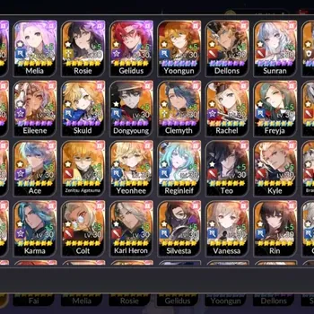 Seven Knights Re:Birth Accounts Global|Full EX7(JuriTC2,FaiTC1,MeliaTC1,GelidusTC0,FaiTC0)|45TC6(Rachel,Freyja,Ryan,Lu