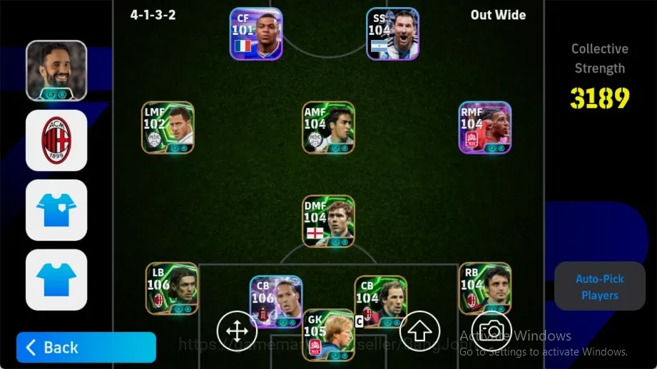 eFootball Accounts Legends & Iconic Players Android|PW 3189|EPIC Shinji OliverKhan EdenHazard MassiomoOddo PaoloMaldini 1
