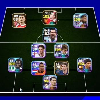 eFootball Accounts Starter Android|Power 2956|Epic Wayne Rooney|9 Show Time Nico Paz,Jules Kounde,Mohamed Salah,Calvin