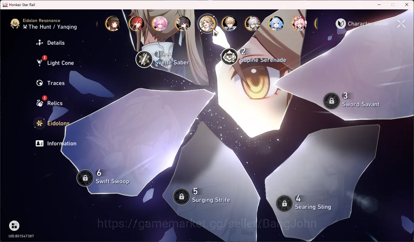 Honkai Star Rail Accounts Others ASIA | TL 70 | 23 Limit | Premium Team Phainon+FireFly+The Herta | Ther Herta+Sign |HSR066B 17
