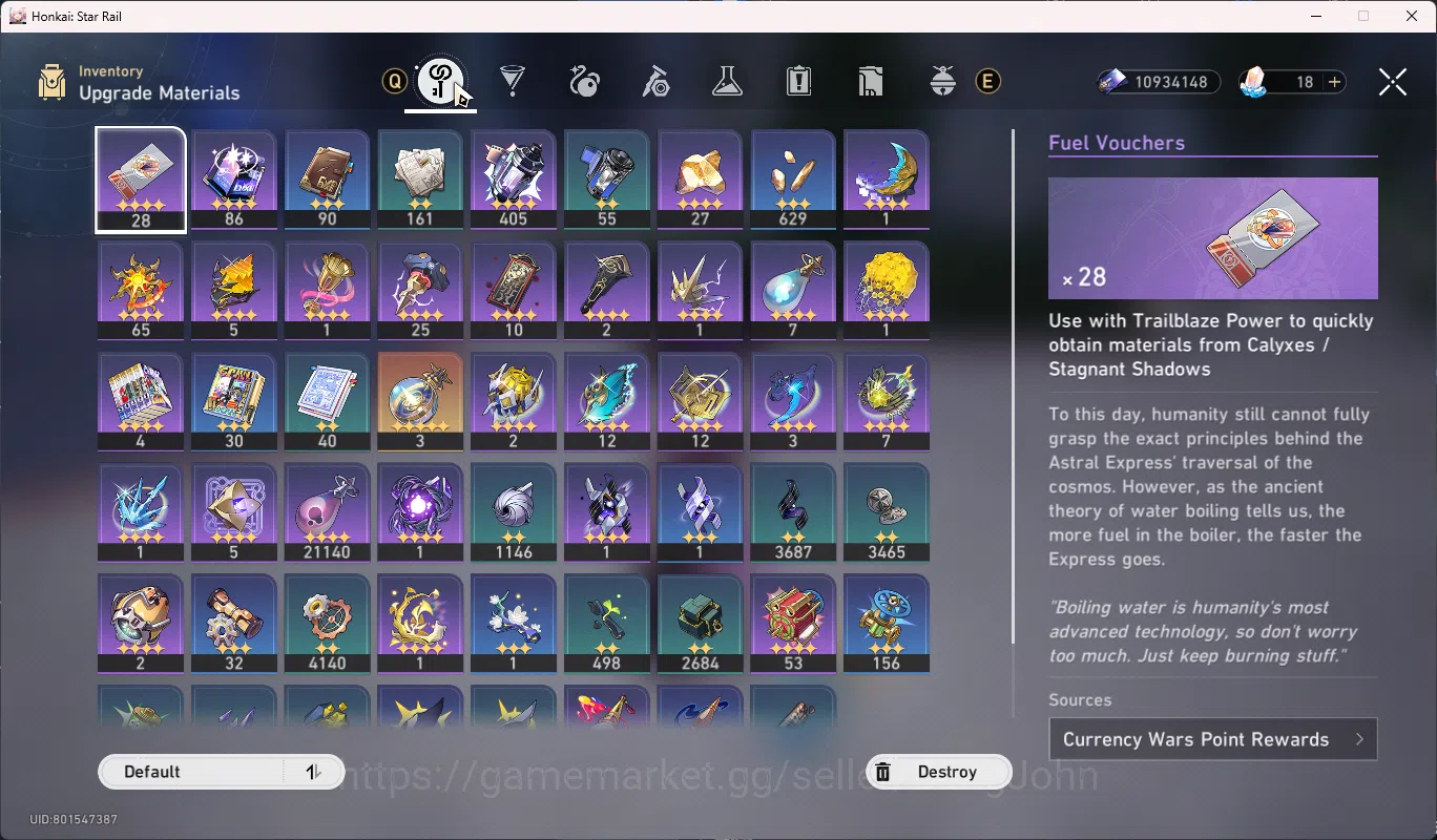 Honkai Star Rail Accounts Others ASIA | TL 70 | 23 Limit | Premium Team Phainon+FireFly+The Herta | Ther Herta+Sign |HSR066B 5