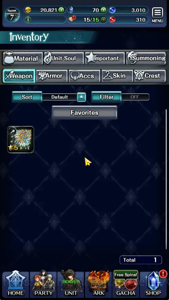 Last Cloudia Accounts GLOBAL|Rank 7|Collab Brave Frontier (Fire God Varg image 11