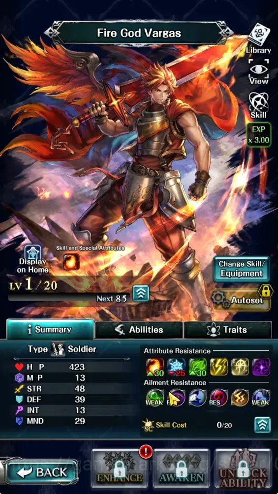 Last Cloudia Accounts GLOBAL|Rank 7|Collab Brave Frontier (Fire God Varg image 4