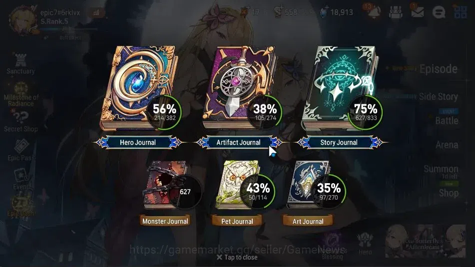 Epic Seven Accounts ASIA UnVerif|25 ML(Salome,LOTScales,BArunka,ZIO,GR image 3