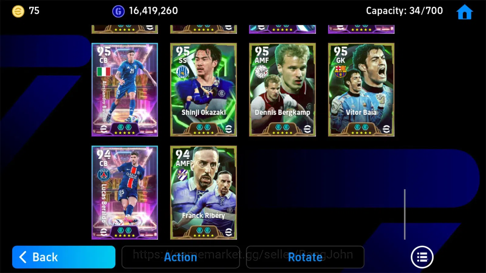 eFootball Accounts Legends & Iconic Players Mobile|PW 3208|Eden Hazard BigT,Federico Dimarco BigT,Iker Casillas Epic,Diego 1