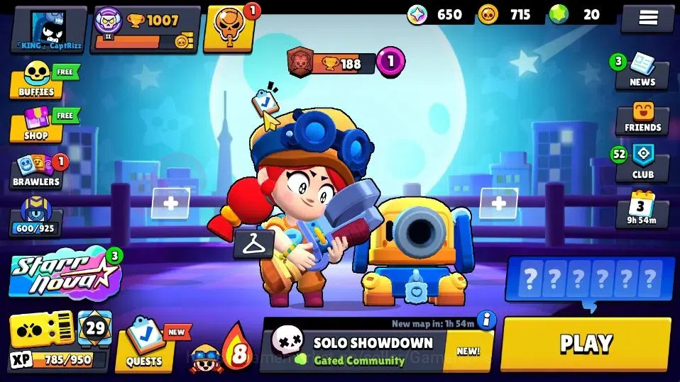 Brawl Stars Accounts 1007 Trophy|14 Brawlers 2 Max Lvl [Bo,Shelly]|4 Skins|1 Epic Skins|1,7K PP|CN ON|Take Email|BRS996 3
