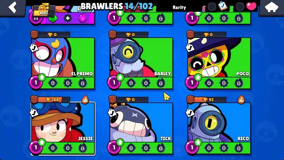 Brawl Stars Accounts 1007 Trophy|14 Brawlers 2 Max Lvl [Bo,Shelly]|4 Skins|1 Epic Skins|1,7K PP|CN ON|Take Email|BRS996 7