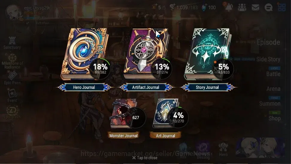 Epic Seven Accounts Global|UnVerif|4 ML(Conqueror Lilias,LR Krau,SE Ce image 3