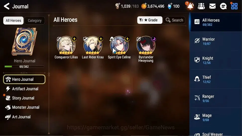 Epic Seven Accounts Global|UnVerif|4 ML(Conqueror Lilias,LR Krau,SE Ce image 4