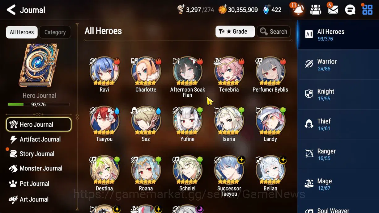 Epic Seven Accounts GLOBAL Unverif|New Era|5 ML (NM Luna,Suc Taeyou,Be image 4