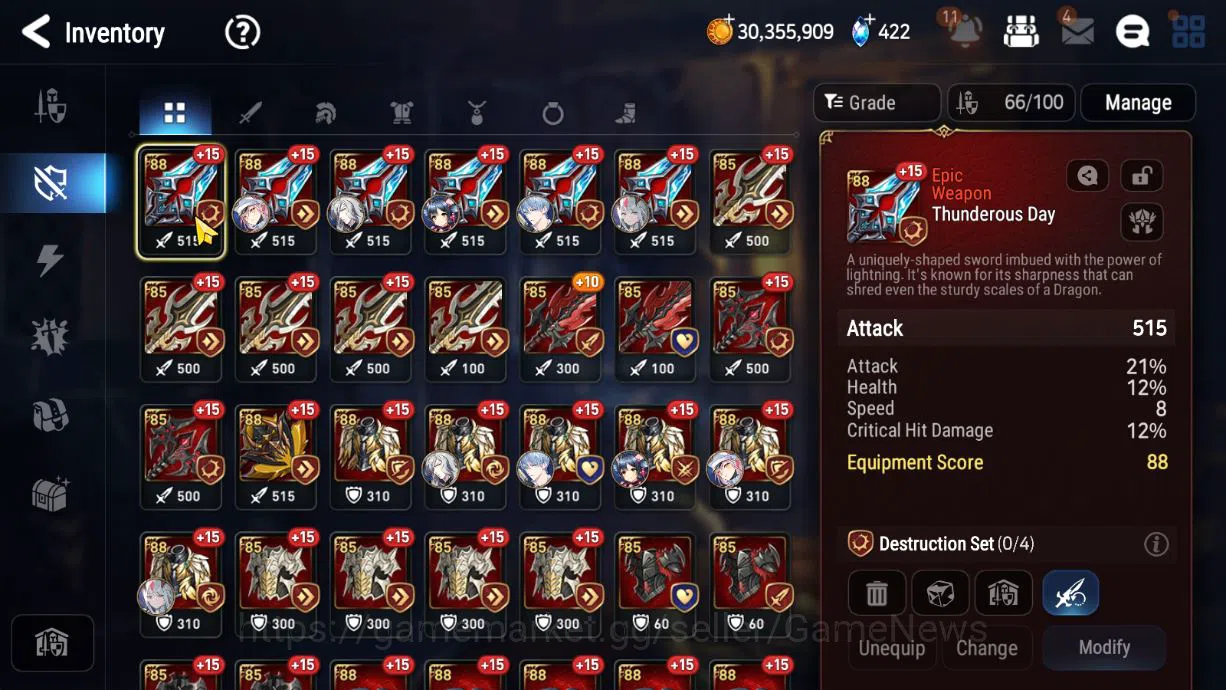 Epic Seven Accounts GLOBAL Unverif|New Era|5 ML (NM Luna,Suc Taeyou,Be image 9