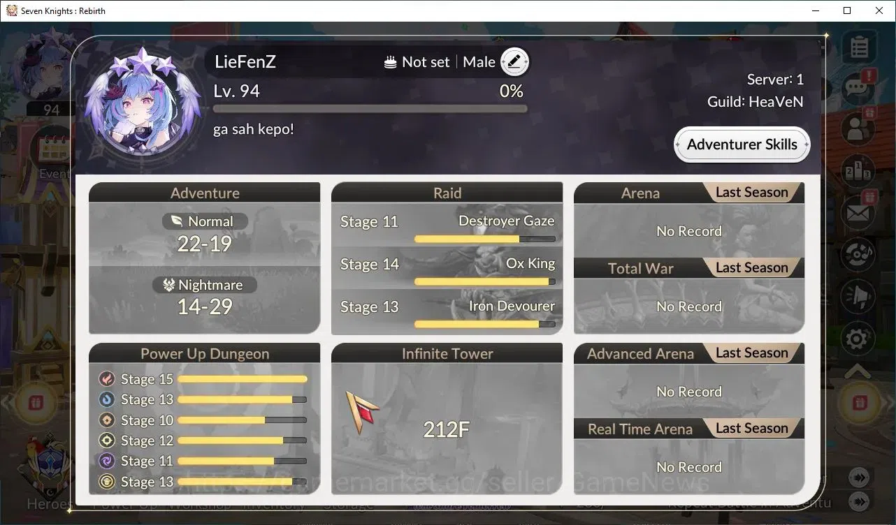 Seven Knights Re:Birth Accounts GLOBAL SEA|4 ex-7k[Fai,Melia,Juri,Gelidus] 16TC6+( image 5