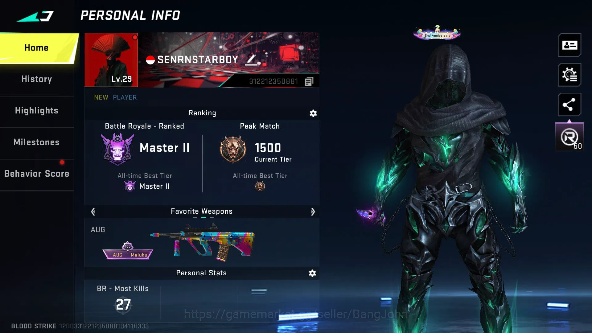 Blood Strike Accounts [ASIA] Ethan Bleach, Kraken Eternal, Ultra exe, Li image 2