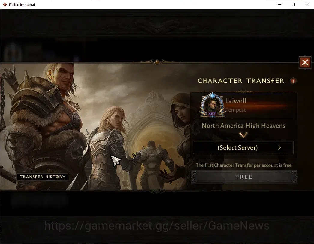 Diablo Immortal Accounts NA  - high heaven |CS ON|Lv 60 (862)|Tempest|CR 44 image 2