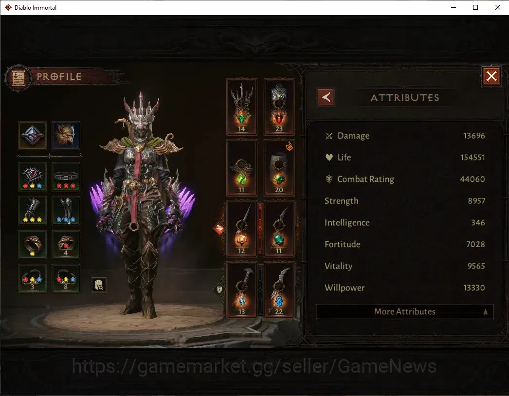 Diablo Immortal Accounts NA  - high heaven |CS ON|Lv 60 (862)|Tempest|CR 44 image 3