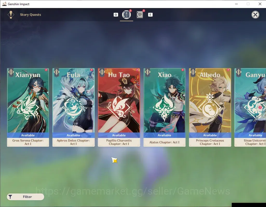 Genshin Impact Accounts ASIA|AR 42| 2 Limited + 1(*5 Weapon) | Skirk,Never image 17
