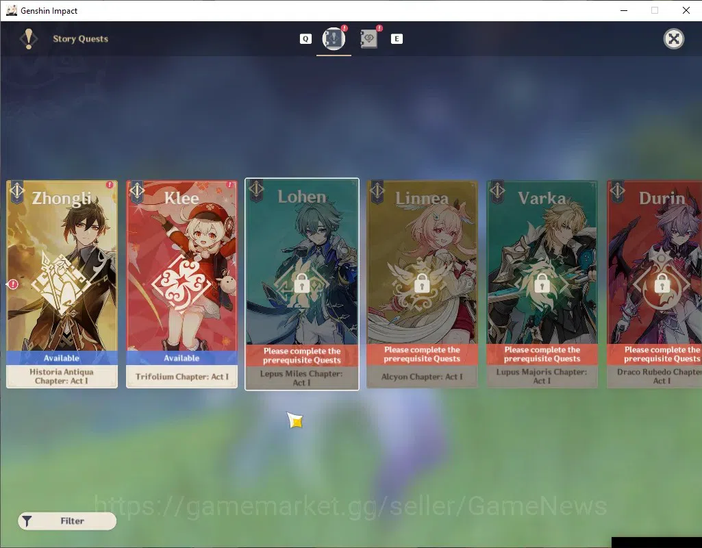Genshin Impact Accounts ASIA|AR 42| 2 Limited + 1(*5 Weapon) | Skirk,Never image 18