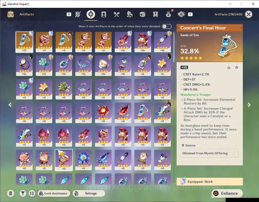 Genshin Impact Accounts ASIA|AR 42| 2 Limited + 1(*5 Weapon) | Skirk,Never image 6