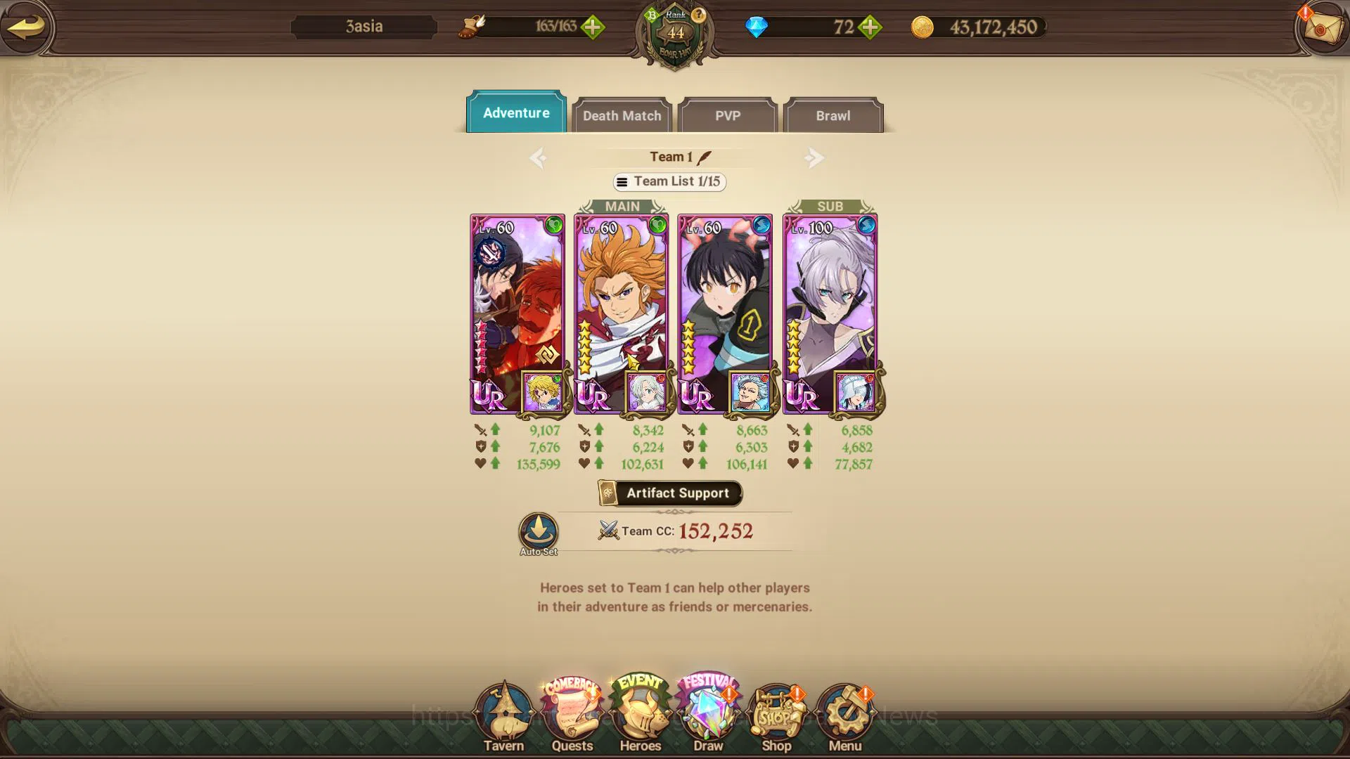 The Seven Deadly Sins: Grand Cross Accounts Asia |681K CC| 6 UR+Collab FF,TOG | Meresca, Salos image 6