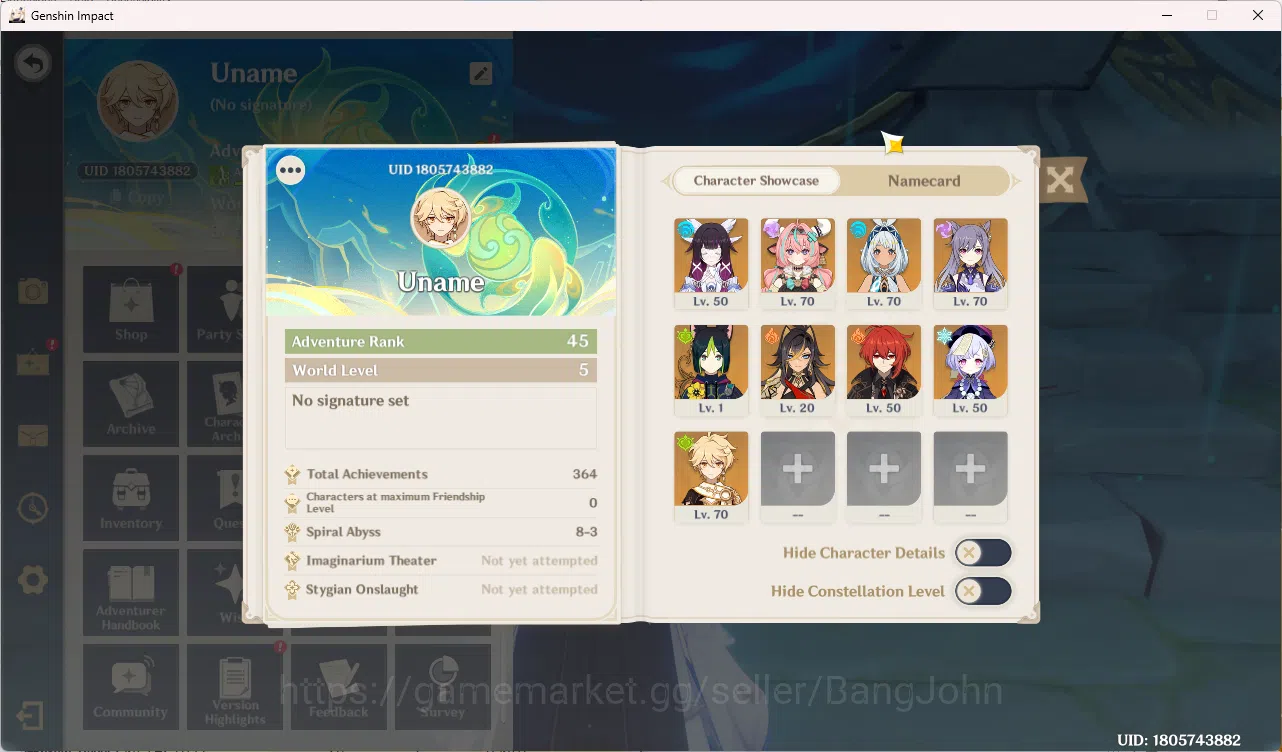 Genshin Impact Accounts Mid-Game | ASIA | AR 45 | 3 Limit Varresa | Muala image 10