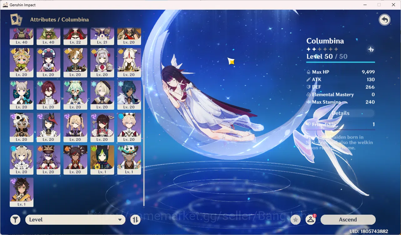 Genshin Impact Accounts Mid-Game | ASIA | AR 45 | 3 Limit Varresa | Muala image 3