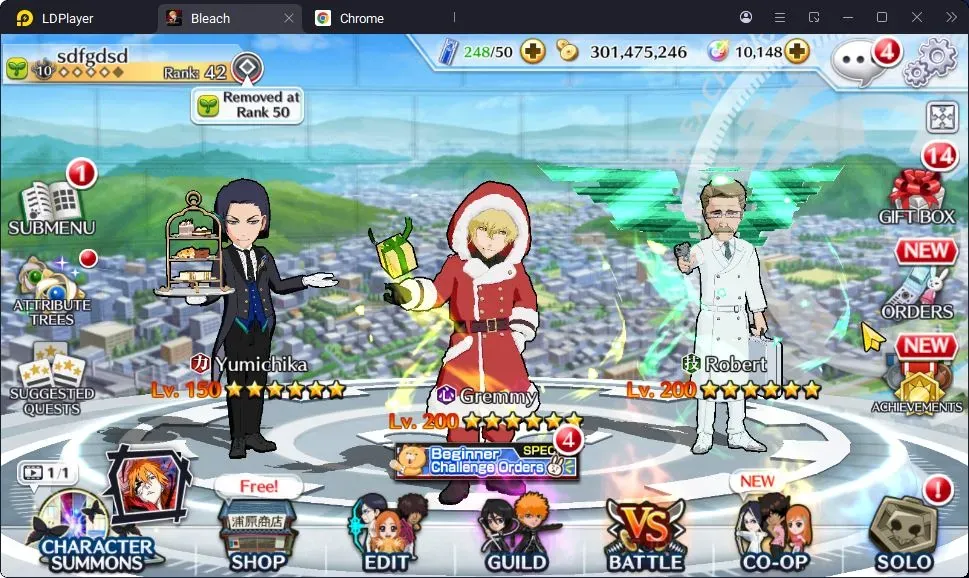 Bleach: Brave Souls Accounts Starter Global |104K BP+10K Orb|Fresh Story|Ichigo DT||Gremmy Xmas24|Yumichika PMV|Robert 1