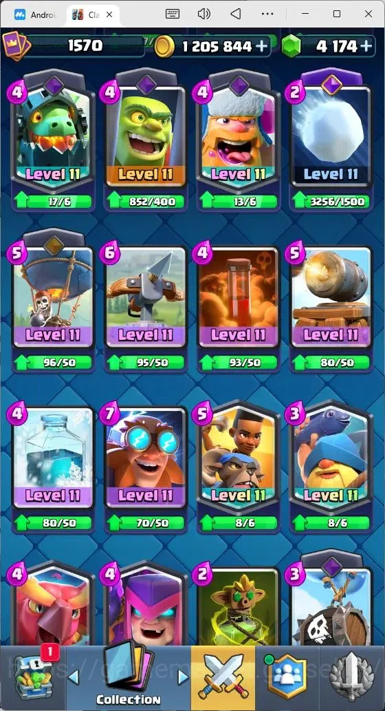 Clash Royale Accounts Mobile |KTL 15|Trophy 10084|Card 121|4 Max LV|1 He image 10