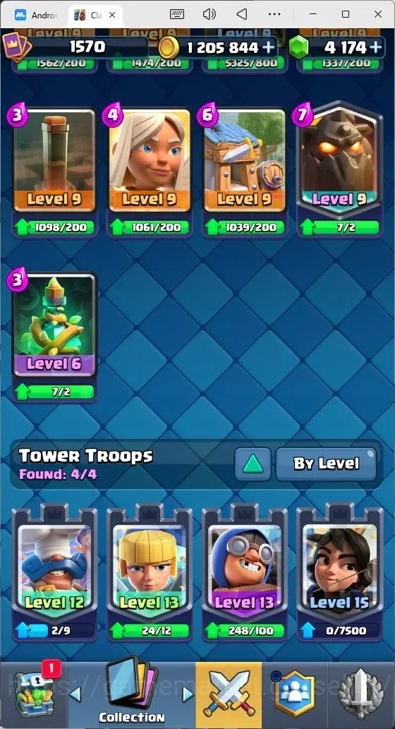 Clash Royale Accounts Mobile |KTL 15|Trophy 10084|Card 121|4 Max LV|1 He image 13