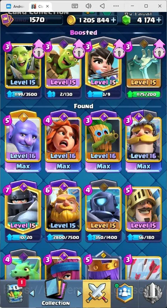 Clash Royale Accounts Mobile |KTL 15|Trophy 10084|Card 121|4 Max LV|1 He image 4