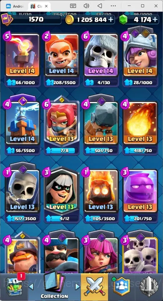 Clash Royale Accounts Mobile |KTL 15|Trophy 10084|Card 121|4 Max LV|1 He image 6