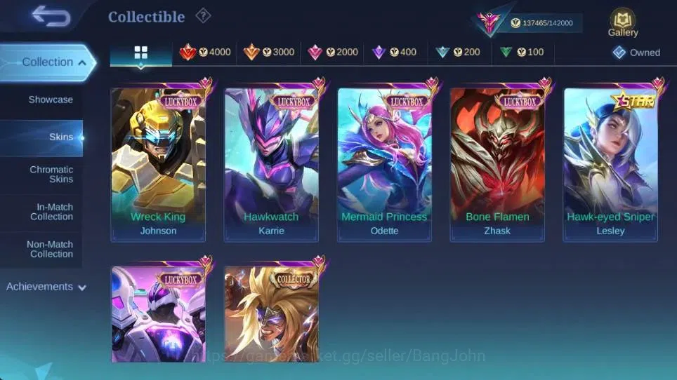 Mobile Legends: Bang Bang Accounts Global|Hero 132|Skin 426|Exalted|Legend Alucard,KO image 9
