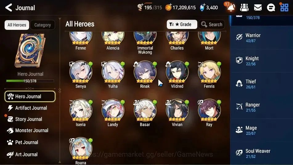 Epic Seven Accounts GLOBAL Unverif|New Era|13 ML(Salome,LOTScales,Etc) image 8