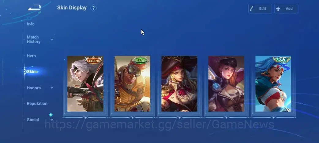 Honor of Kings Accounts Hero 12 Skin 5|Legend Yao,Rare LianPo,S6 Luara,Con image 3