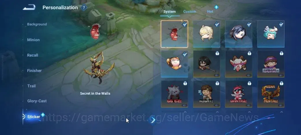 Honor of Kings Accounts Hero 12 Skin 5|Legend Yao,Rare LianPo,S6 Luara,Con image 6