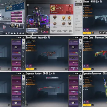 PUBG Mobile Accounts #30 | Lv 69 - 165 Set | M416 Glacier lv5 | M416 The Fool lv4 | M416 Splendor lv4 | 24 Weapon Lab + 10