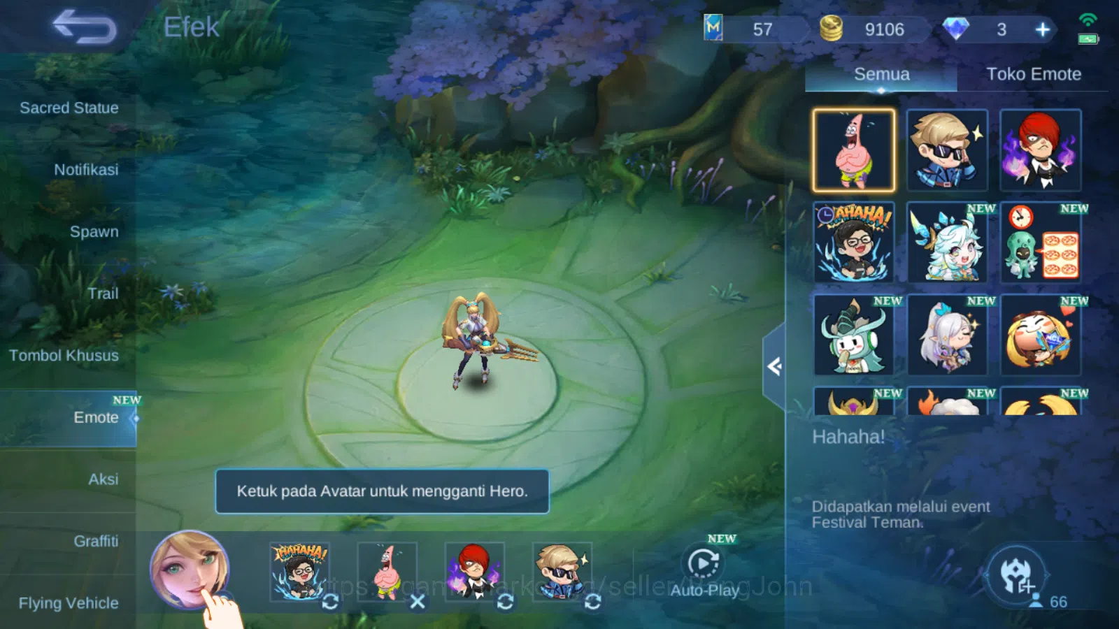Mobile Legends: Bang Bang Accounts Hero 66 | skin 108 | prime granger | sanrio floryn image 11