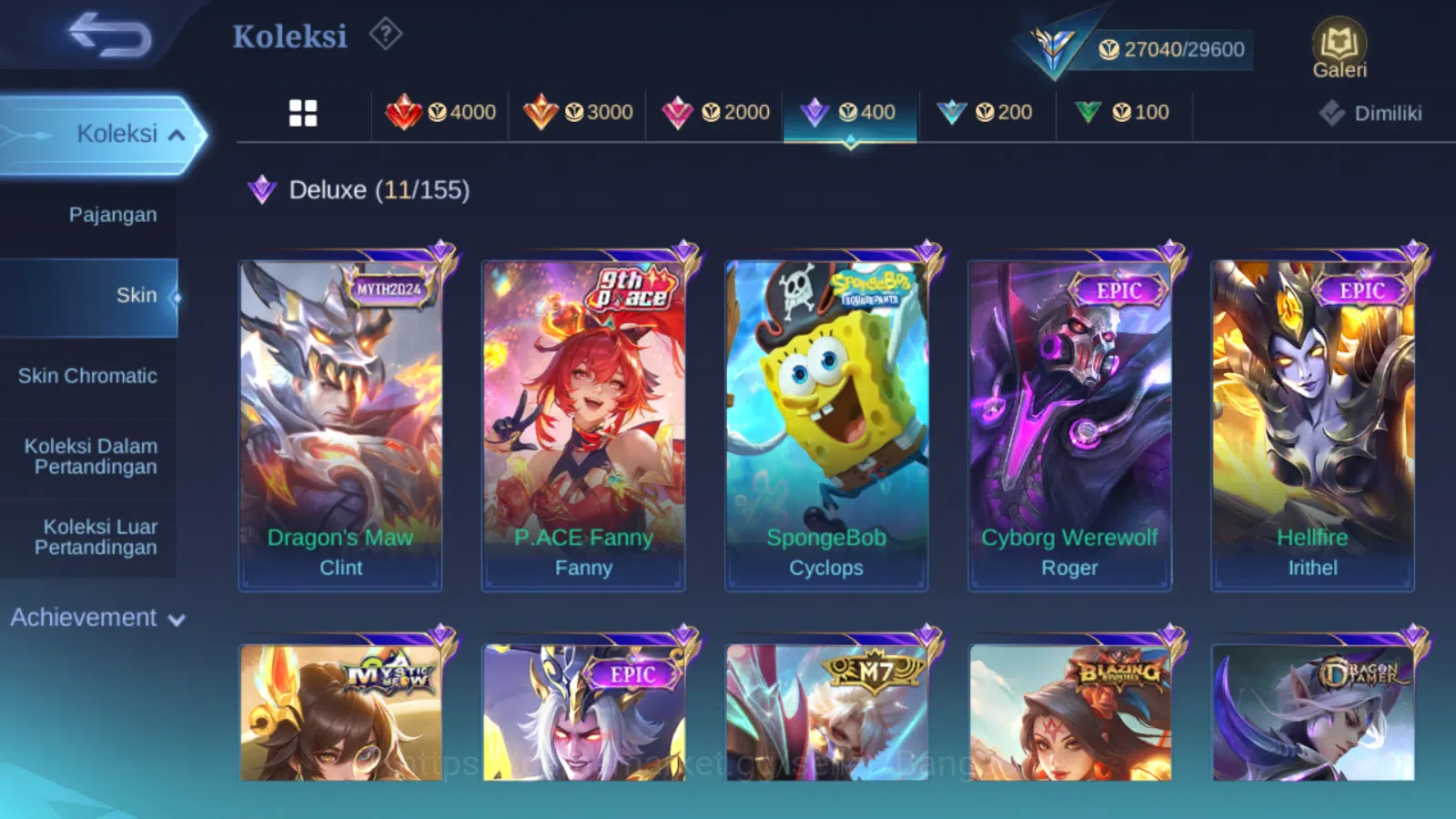 Mobile Legends: Bang Bang Accounts Hero 66 | skin 108 | prime granger | sanrio floryn image 13