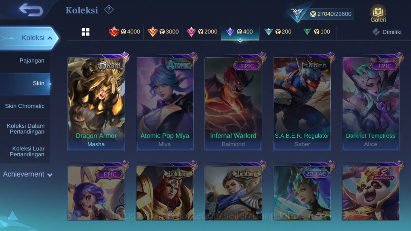 Mobile Legends: Bang Bang Accounts Hero 66 | skin 108 | prime granger | sanrio floryn image 14