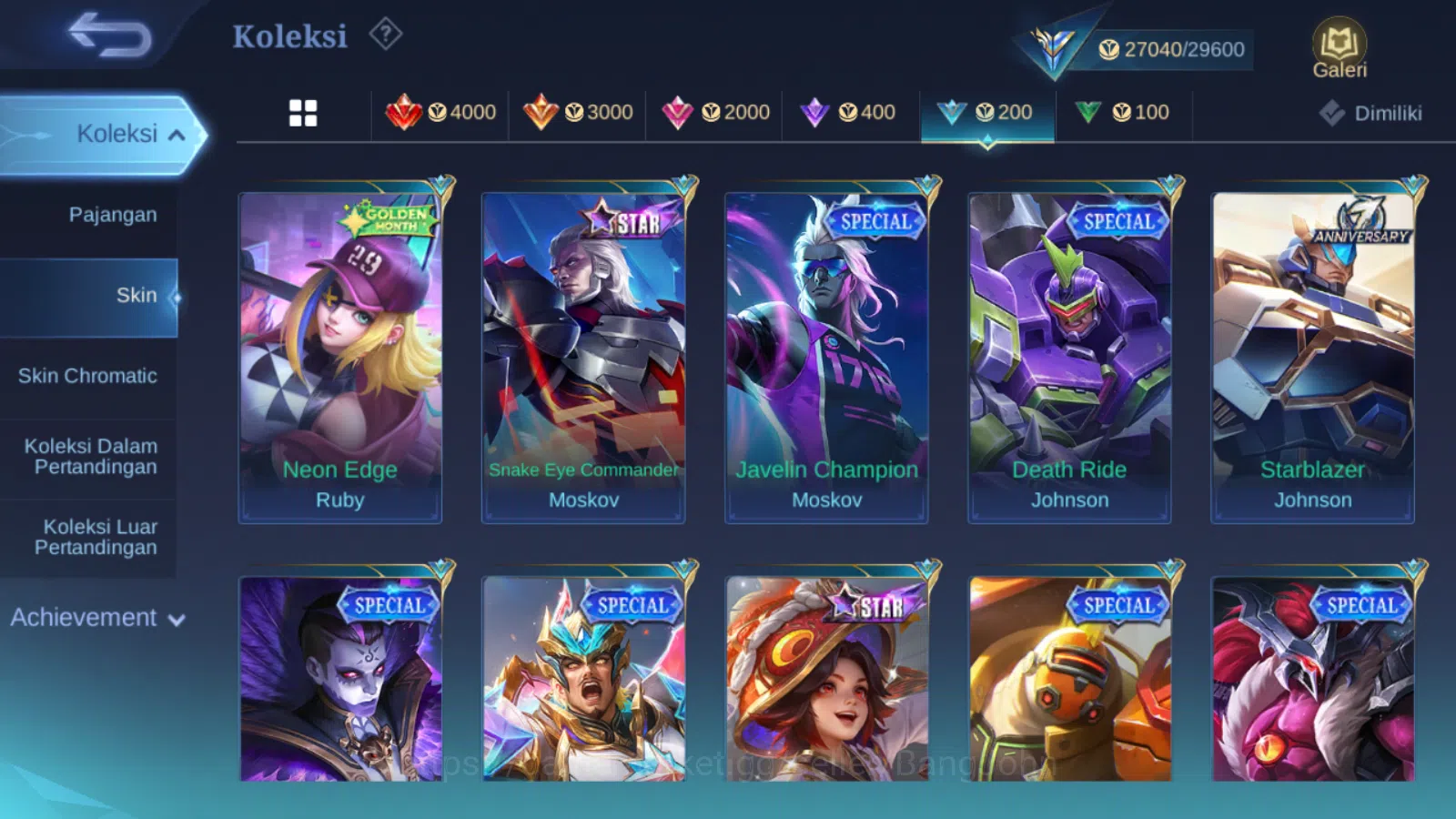 Mobile Legends: Bang Bang Accounts Hero 66 | skin 108 | prime granger | sanrio floryn image 5