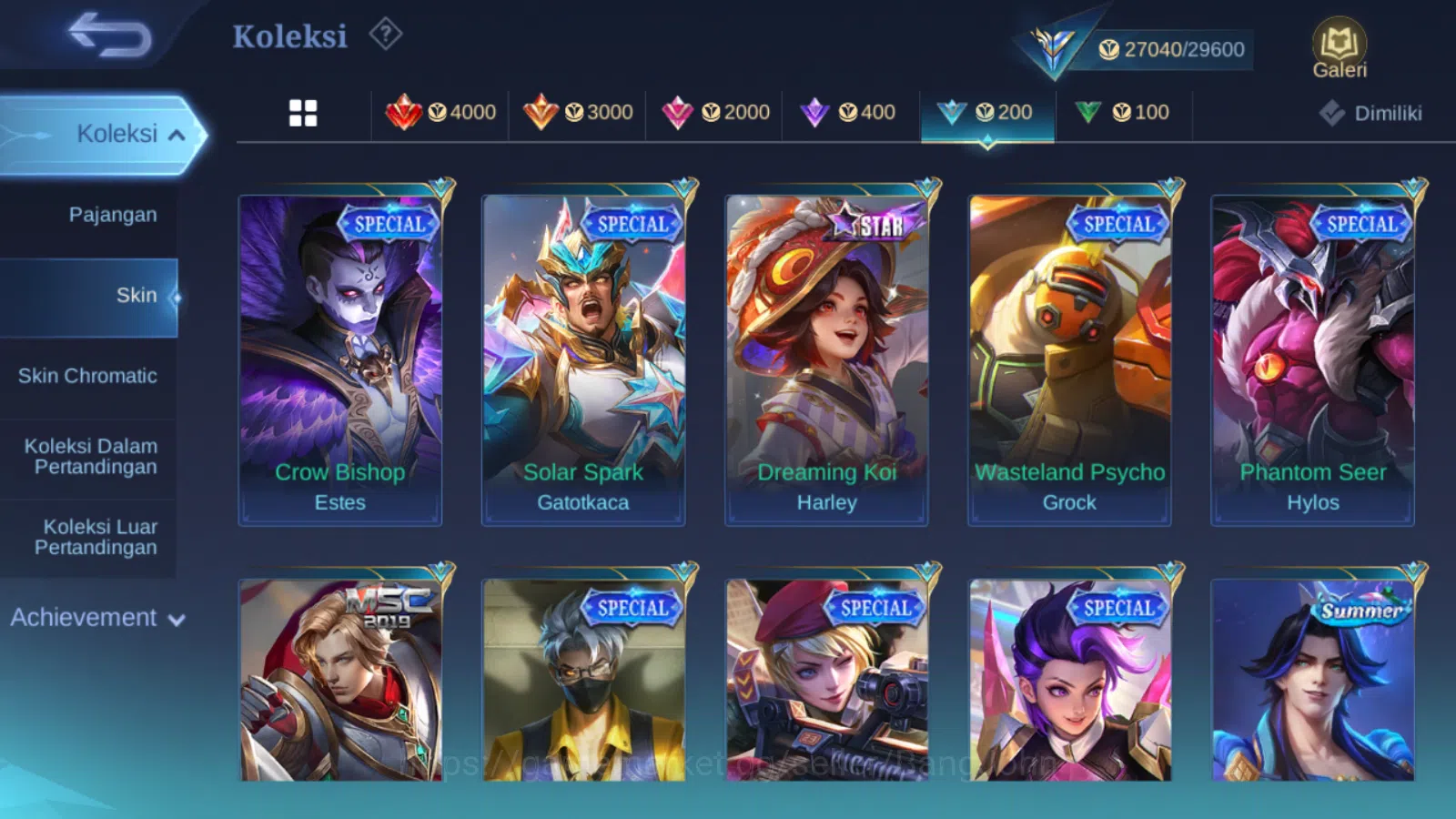 Mobile Legends: Bang Bang Accounts Hero 66 | skin 108 | prime granger | sanrio floryn image 6