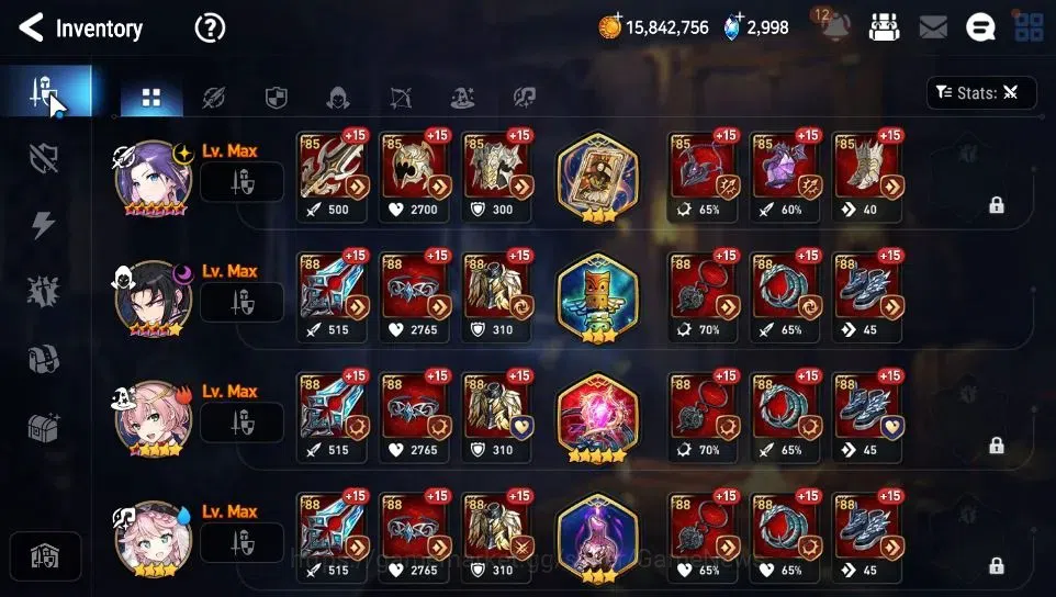 Epic Seven Accounts Starter GLOBAL Unverif|NewEra|7 ML(Salome,E Ilynav,SP Politis,Etc)+TA Coli,Setsuka,Landy,Etc|PoH ON|2,9K 9