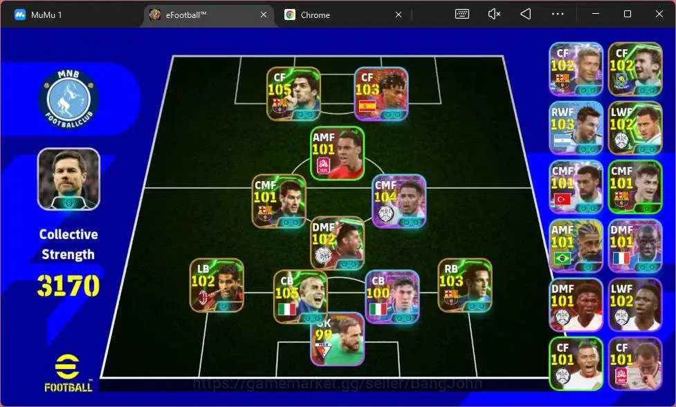 eFootball Accounts Mobile|PW 3170|Epic Cannavaro,Suárez,Rijkaard,Bell image 1