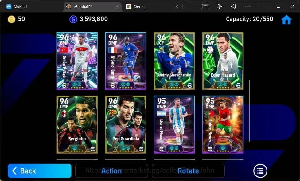 eFootball Accounts Mobile|PW 3170|Epic Cannavaro,Suárez,Rijkaard,Bell image 4