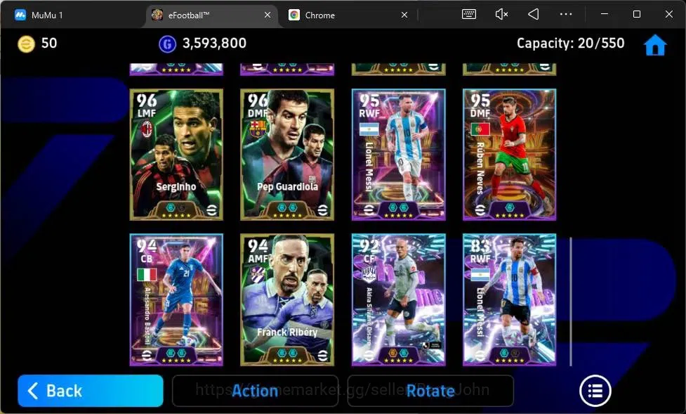 eFootball Accounts Mobile|PW 3170|Epic Cannavaro,Suárez,Rijkaard,Bell image 5